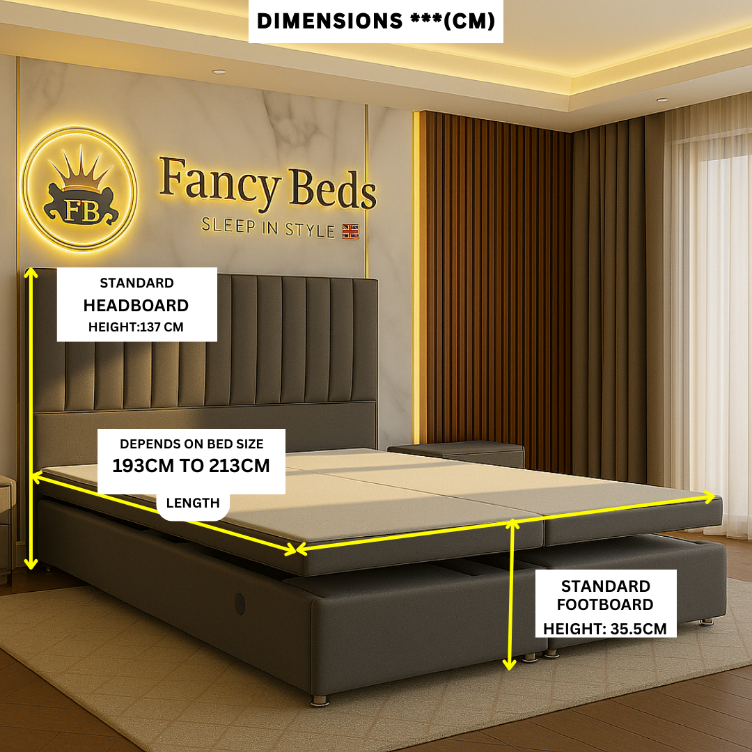 Luxury Electric Front Lift Ottoman Bed