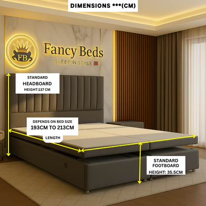 Luxury Electric Front Lift Ottoman Bed