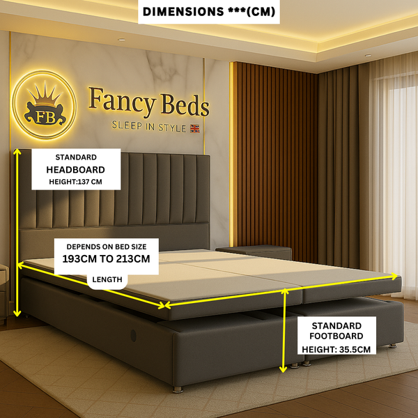Luxury Electric Front Lift Ottoman Bed