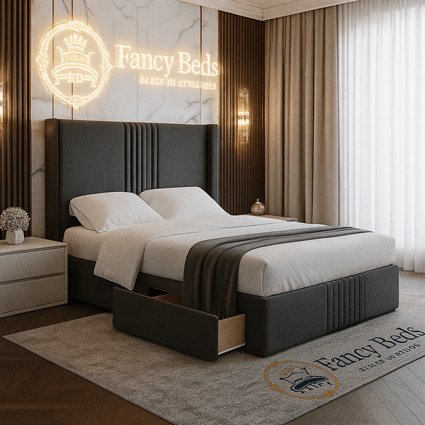 Contemporary Storage Upholstered Bed Frame